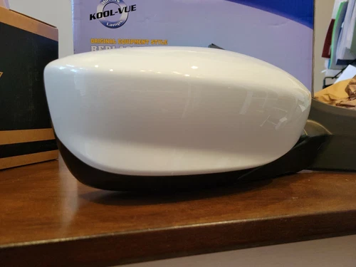 NEW WHITE PEARL Mirror fits 2013-17 Accord 4 door Passenger RH Power LX or Sport