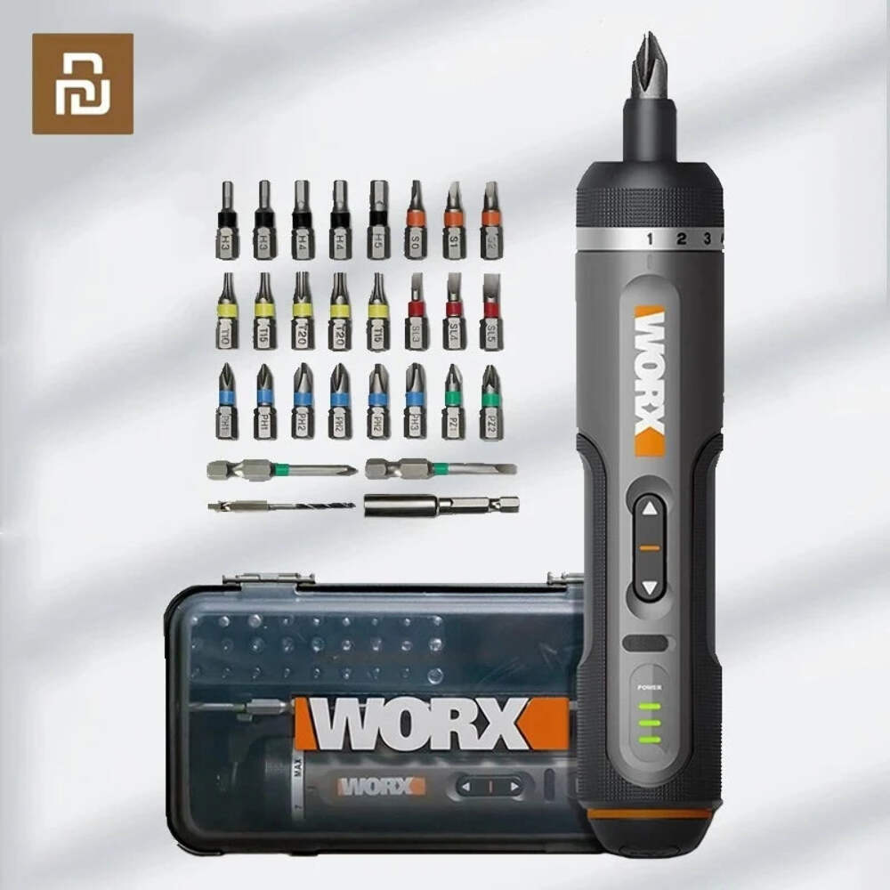 WORX WX242 Mini Cordless Electric Screwdriver Set with Smart Technology for Precision Fastening