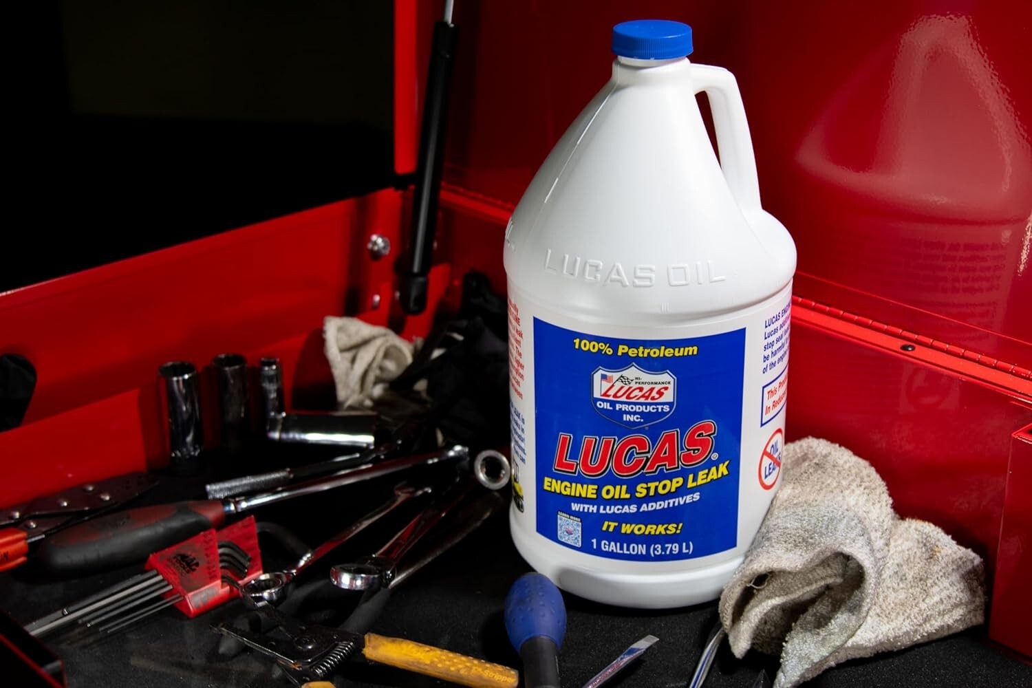 Lucas Oil 10279 Pure Petroleum Engine Oil Stop Leak for Gas/Diesel 1