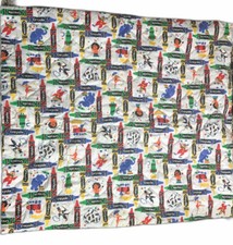 Crayola Blanket Quilt 42  x37  Bears On Back