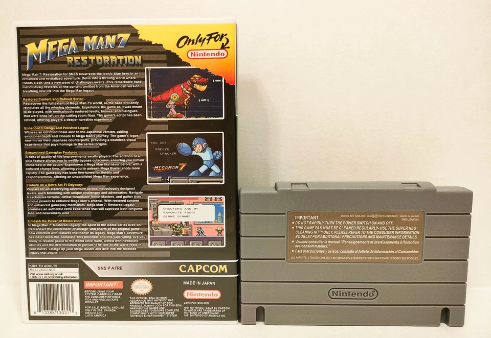 Mega Man 7 Restoration for Super Nintendo (SNES) - Image 2 of 2