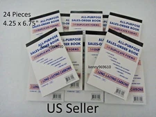 24X- Sales Order Book Receipt 50 Duplicate Forms Carbon New US Seller