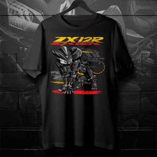 Kawasaki Ninja ZX-12R ZZ-R1200 Motorcycle T-Shirt for Sportbike Riders
