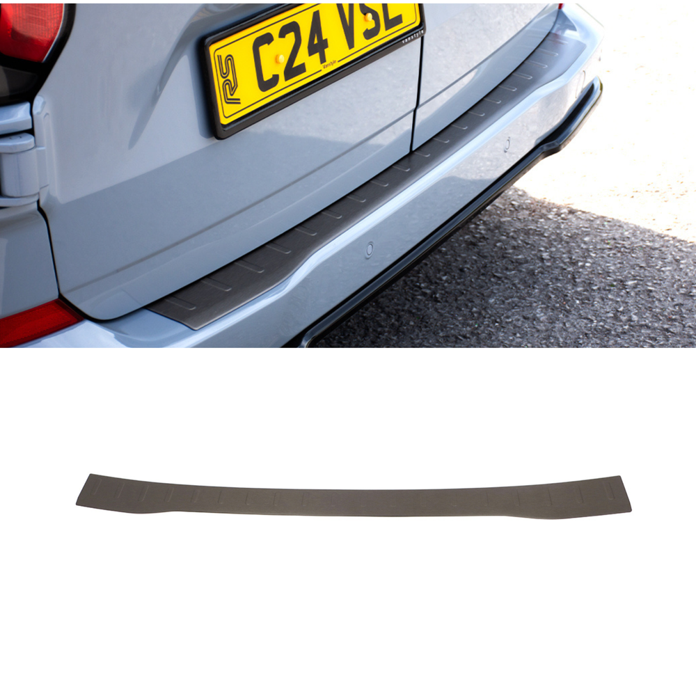 Black Stainless Steel Chrome Rear Bumper Protector Fit Ford Transit Custom 2024