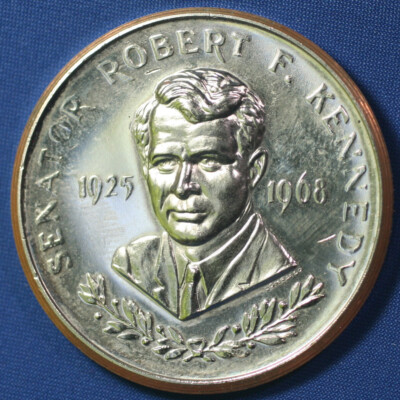 1968 Senator Robert F. Kennedy New York Ask Why Not Memorial Medallion