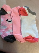 Women's Decorative Socks No Show Set of Three Brand New