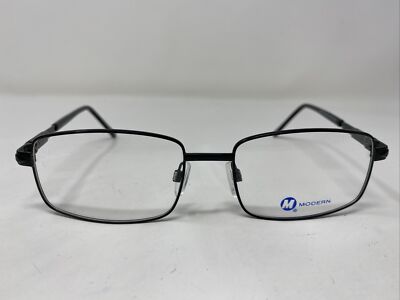 Modern CASEY MATTE BLACK 55-18-140 Metal Full Rim Eyeglasses Frame WS39