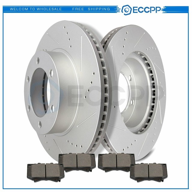 For Toyota Tundra SR5 Limited Pickup Front Brake Rotors And Metallic Pads | eBay