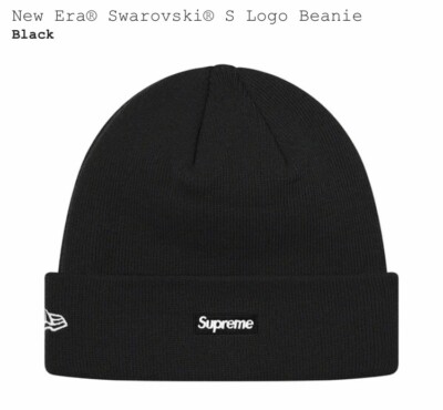 Supreme New Era Swarovski S Logo Beanie Black With Bag N Supreme New Era Swarovski S Logo Beanie Black With Bag N