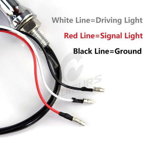 Motorcycle 20 LED Bullet Turn Signal Light For Harley Chopper Bobber Custom NEW - Picture 6 of 11