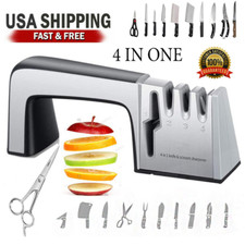 KNIFE Sharpener PROFESSIONAL System Scissors Tool Heavy Duty Diamond Tungsten