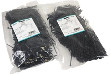 2000 Panduit PLT1.5I-M30 Cable Ties Pan-Ty 5.6" 40LB Black Nylon NEW