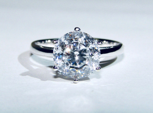 Women's Engagement Solitaire Princess Diamond Ring at Rs 188000 in Mumbai