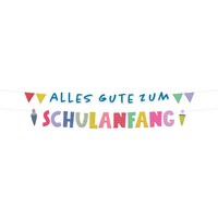 Buchstabengirlande Schulanfang 1,5M Einschulung Schulbeginn Party Dekoration