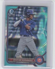 2022 Bowman Draft Chrome Cristian Hernandez BDC111 Aqua Lava Refractor /199 Cubs
