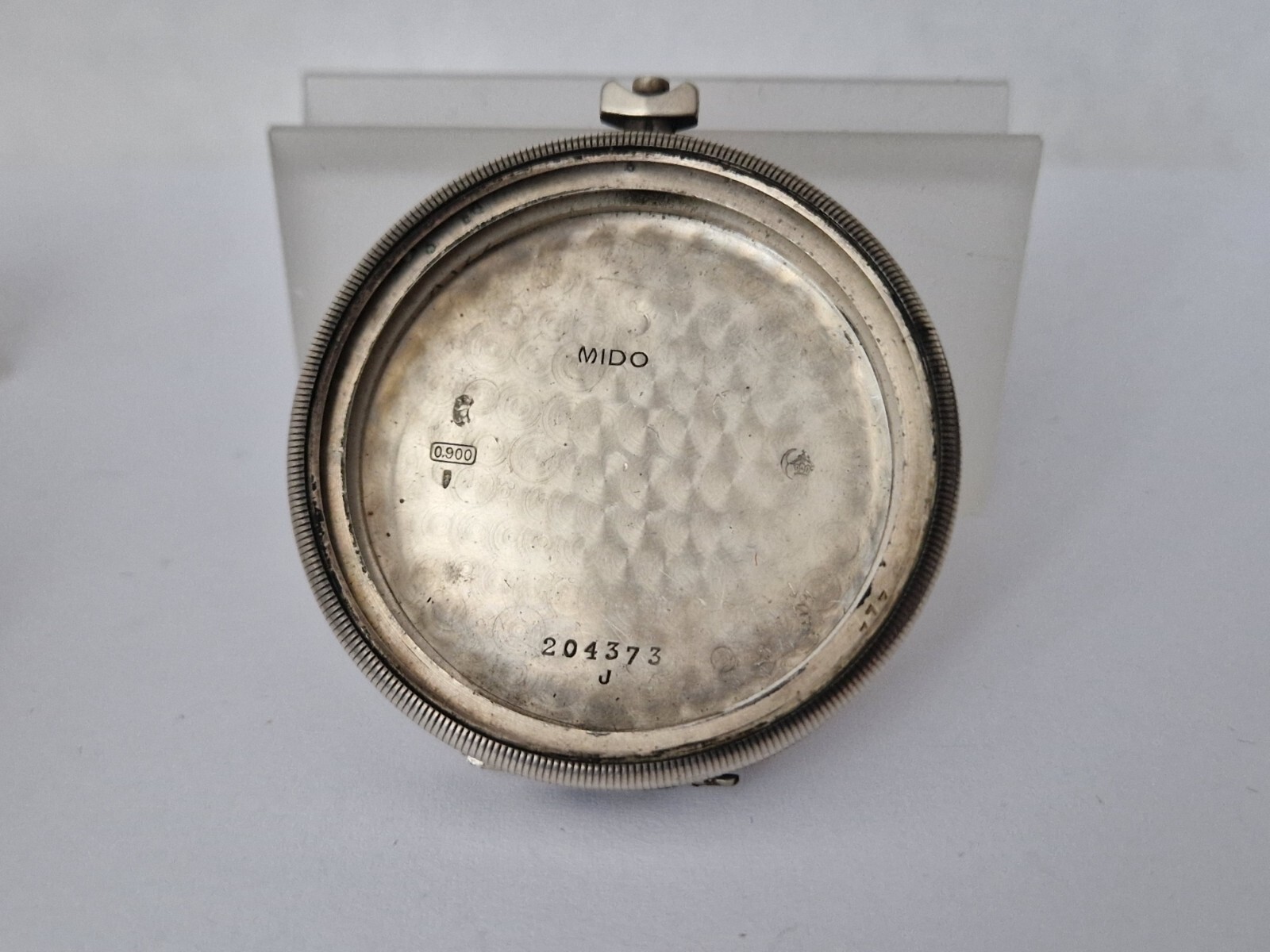Mido Solid Silver  Pocket Watch Case-Open Face-Tw… - image 2