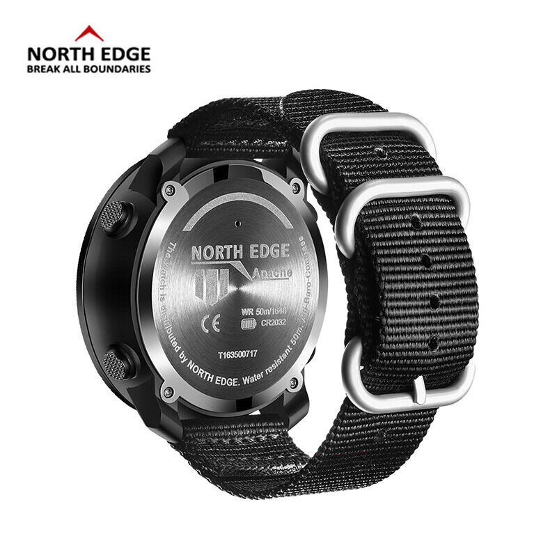 NORTH EDGE Herren Military Digital Uhr Sports Watch Wasserdichtes Laufbarometer