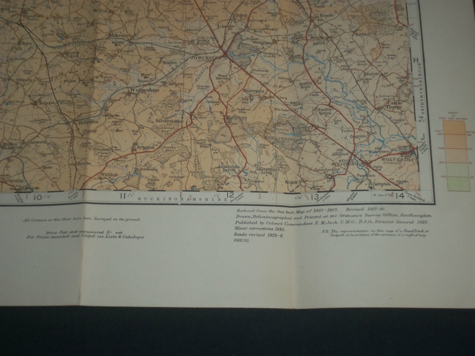 1930'S ORDANCE SURVEY ROAD MAP OF BIRMINGHAM, LEAMINGTON & NORTHHAMPTON J 3965 eBay