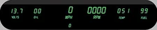 Universal 6 Gauge Digital Dash Panel Kit With Green LED Gauges Lifetime Warranty