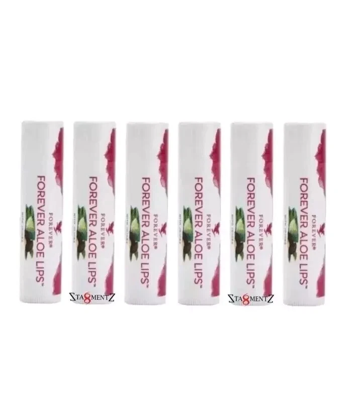 6 × Forever Living 'ALOE LIPS' with jojoba Lip balm Free Delivery