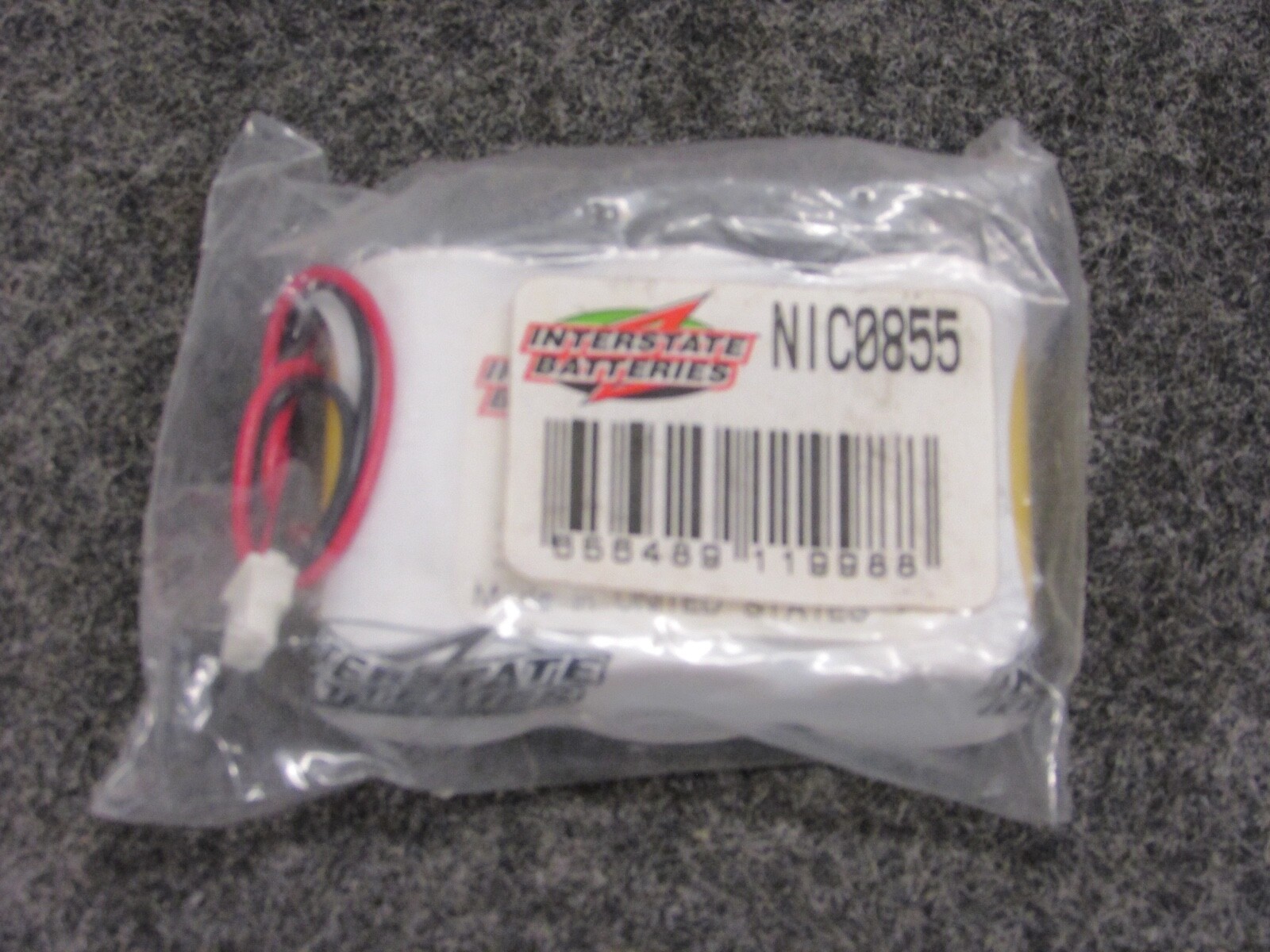INTERSTATE BATTERIES 3.6V EMERGENCY LIGHTING NiCd BATTERY PACK, NIC0855-image