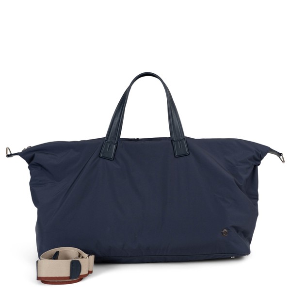 71650 authentische LORO PIANA marineblau Nylon VOYAGER DUFFLE GRANDE Reisetasche