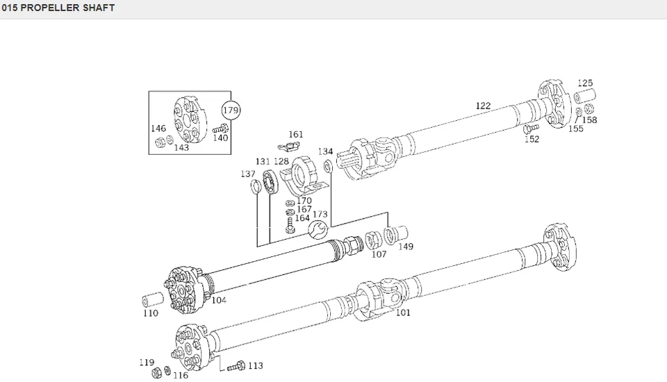Drive Shaft Flex Joint Disc Kit With Mounting For Mercedes W124 W201 W202 W210 - Image 4 of 4