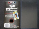 (1 Loose Holder) BCW Tall Card Top Loader Card Holder With Sleeve