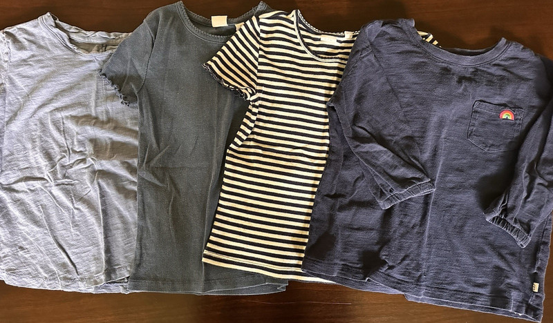 Gap kids girls Lot of 4 Tops Multicolor Regular Size 8 Pre-Owned Good