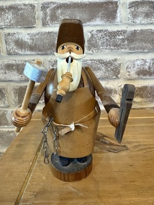 Erzgebirgische Volkskunst Blacksmith Smoker From Kathe Wohlfahrt Germany
