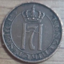 Norway 1 Ore Coin Year 1935