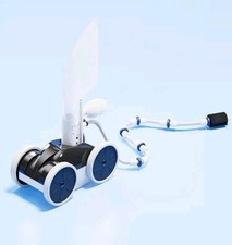 Upgrade Pool Pressure Side Sweeper Four Wheels Hydraulic Pool Cleaner Black ... Upgrade Pool Pressure Side Sweeper Four Wheels Hydraulic Pool Cleaner Black ...
