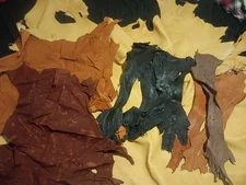 Emu Hide Skin Leather Body And  Leg Feet Black Brown Fast Shipping