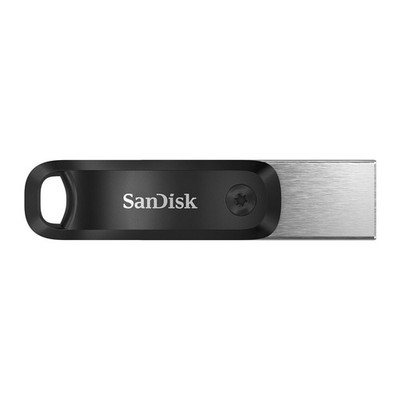 SanDisk iXpand Go Typ-A/Typ-Lightning 256GB USB-Stick Swivel, bis zu 75 MB/s, US