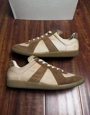 Maison Margiela GAT Sneakers Brown Men 10 43 Suede Leather Low Top Gum