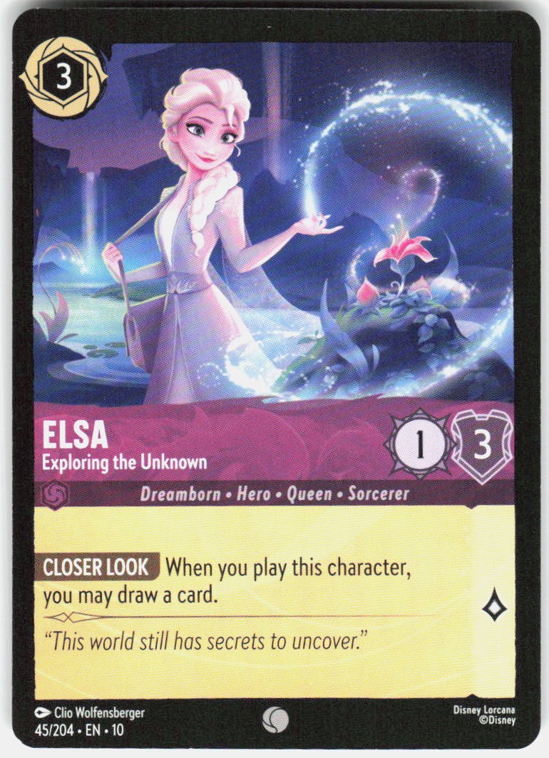 Elsa Exploring the Unknown 45/204 Whispers in the Well Disney Lorcana