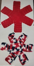 Crocheted Pot/Pan Protectors - Set Of 2 - Handmade - 100% Cotton