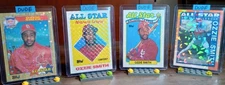 1/1 Ozzie Smith St. Louis Cardinals Real Card Art lot x4 holo refractors HOF