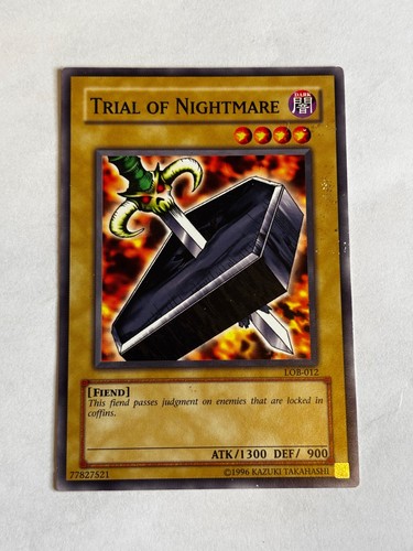 Trial of Nightmare LOB-012 card