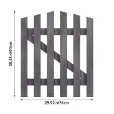 Pressure-Treated Wooden Garden Gate Outdoor Entrance Pedestrian Gate Farm Fence