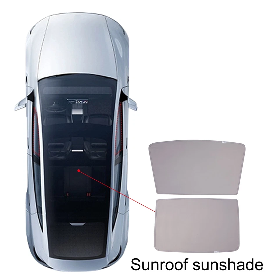 2025 Upgraded Sunshade Roof for Tesla Model Y 2025-2020 [Never Sag] Heat white - Image 2 of 4