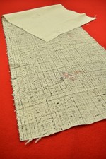 Vintage Japanese Tsumugi Silk Kimono Fabric Scrap Remnant Quilting 40"/CA74/70