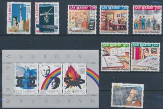 LS99476 San Marino stamp collecting satellite rocket fine lot MNH