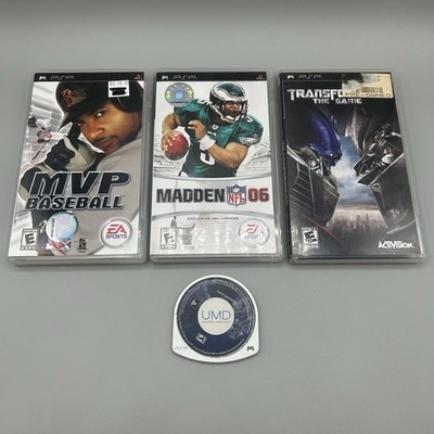 PSP Game Lot Of 4 - Star Ocean, Transformers, Madden, Baseball - READ