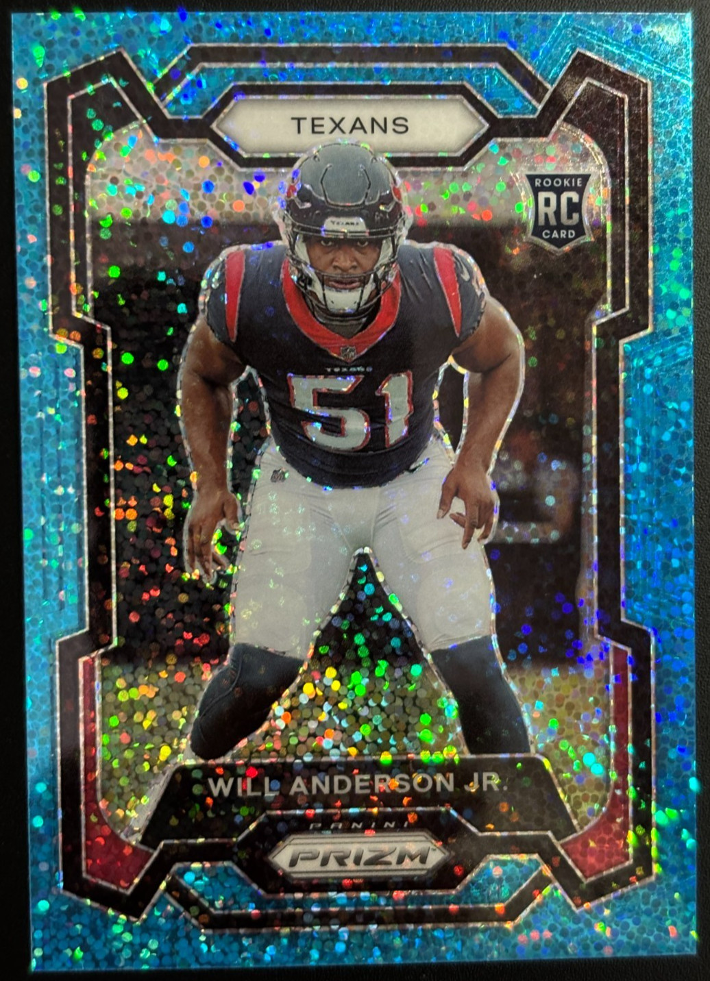 2023 Prizm Will Anderson Jr Blue Sparkle prizm Rookie /96 #342 Houston Texans RC