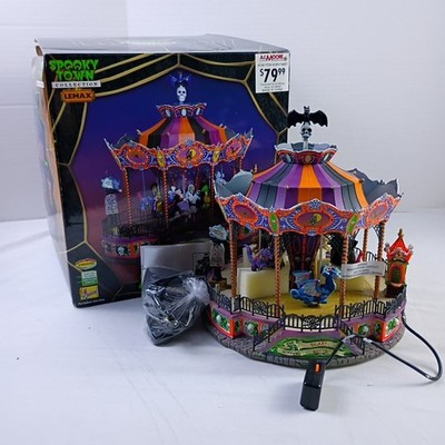 Lemax Spooky Town Collection Spooky Scare-Ousel 2007 New in Box Not Working 