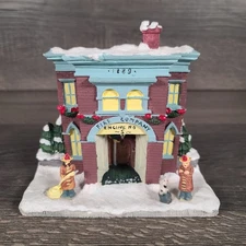 House of Lloyd Christmas Around the World Village Firehouse Light Up