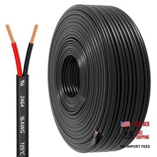 16 Gauge Wire 2 Conductor Electrical Wire, 16 AWG 1.309mm Wire PVC 50FT 16AWC