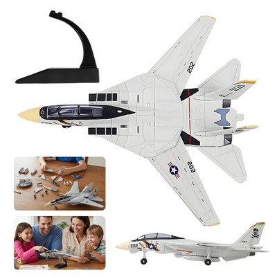 F-14 Tomcat 1/72 Modellflugzeug Weiß Kunststoff Kampfjet Bausatz Sammlermodell