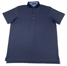 Greyson Polo Shirt Mens Large Sea Wolf Stretch Performance Golf Stretch